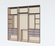 Wardrobe 2500 &times; 2438 &times; 384 (Laminated chipboard 16 mm)