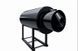 Black combustion chamber for burning a combustible mixture or solid fuel.