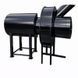 Black combustion chamber for burning a combustible mixture or solid fuel.