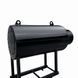 Black combustion chamber for burning a combustible mixture or solid fuel.