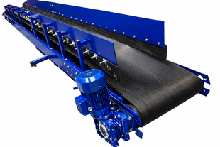 Belt conveyor 300mm*7000mm. Black