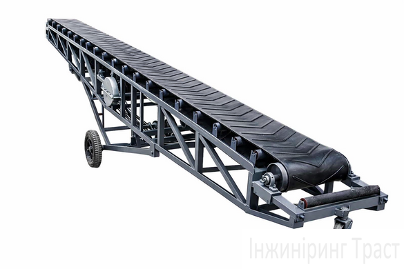 Belt conveyor 300mm*10000mm. Black