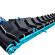Grooved belt conveyor 400mm*6000mm. Black
