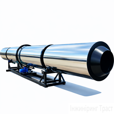 Drying drum 500mm*7000mm. Silver