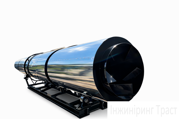 Drying drum 500mm*8000mm. Silver
