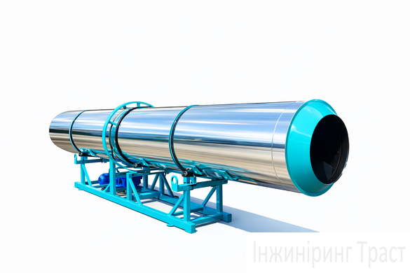 Drying drum 500mm*9000mm. Silver