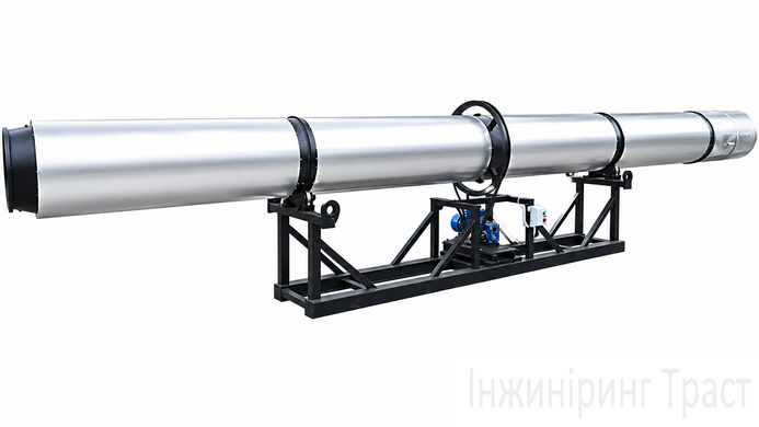 Сушильный барабан 700мм*5000мм. Серый