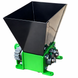 Industrial shredder 100mm*150mm for recycling waste (plastic and glass). Green