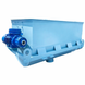 Industrial beige mixer for mixing dry and wet materials.
