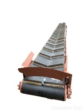 Grooved belt conveyor 300mm*8000mm