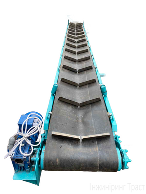 Grooved belt conveyor 300mm*8000mm