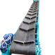 Grooved belt conveyor 300mm*8000mm