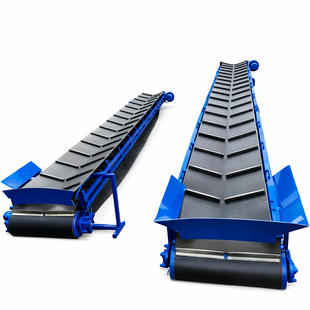 Grooved belt conveyor 500mm*5000mm. Black